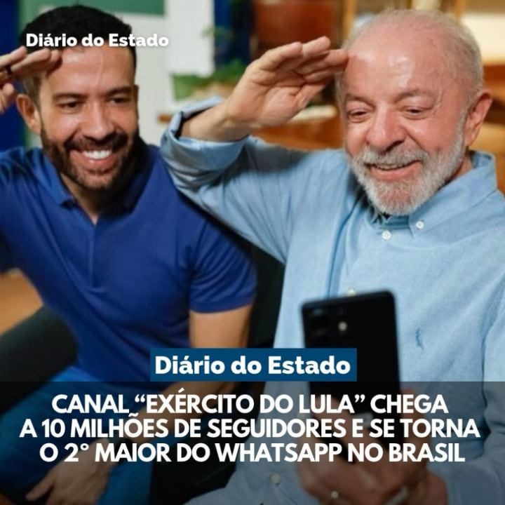 O canal “Exército do Lula”, liderado pelo deputado federal André Janones (Rede-MG), atingiu a marca de 10 milhões de seg