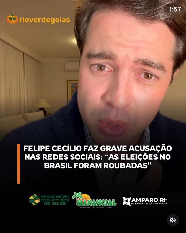 Felipe Cecílio acusou o Supremo Tribunal Federal (STF) e o atual governo de terem fraudado as eleições no segundo turno.