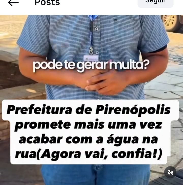 Pirenópolis anunciou ontem (20) intensificação da fiscalização contra descarte de água