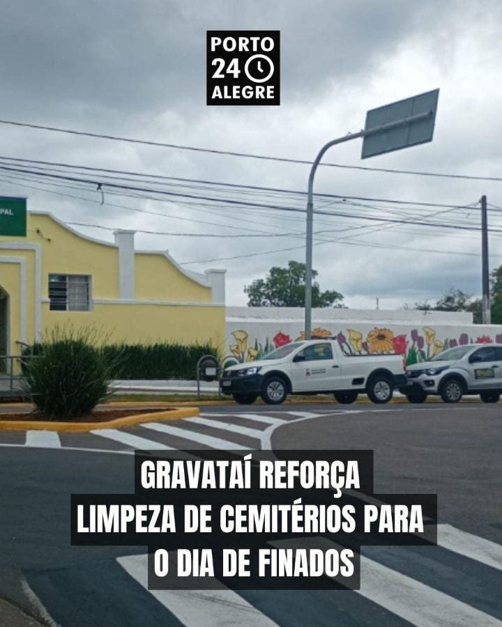 A Prefeitura de Gravataí intensificou os serviços de limpeza e manutenção nos cemitérios municipais em preparação para o