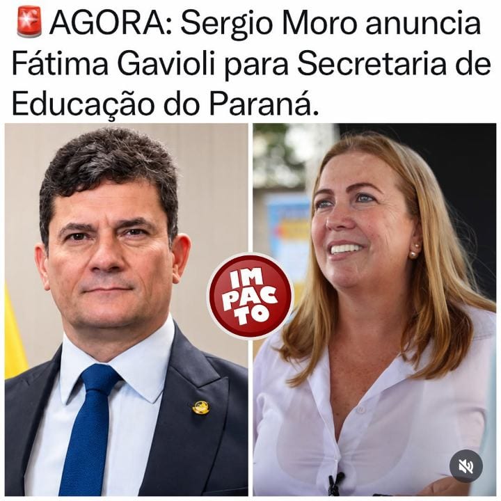 A atual secretária de Educação de Goiás, Fátima Gavioli, foi escolhida pelo governador eleito do Paraná, Sergio Moro (PL