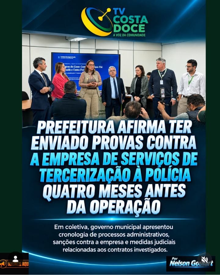 A Prefeitura de Guaíba na região metropolitana de Porto Alegre apresentou, nesta segunda-feira (26.10.26), documentos e