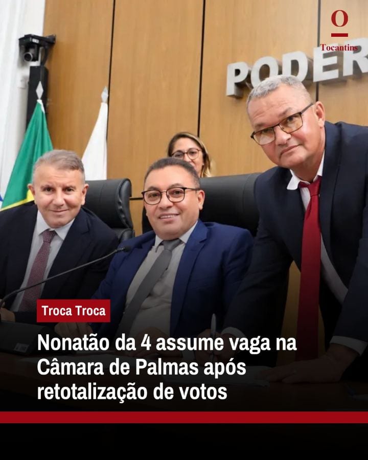 Raimundo Nonato Ribeiro de Souza, o Nonatão da 4 (PP), tomou posse como vereador titular de Palmas nesta terça-feira, 27