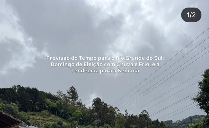 Previsão do Tempo para o RS: Domingo de Eleição com Chuva e Frio, e a Tendência para a Semana