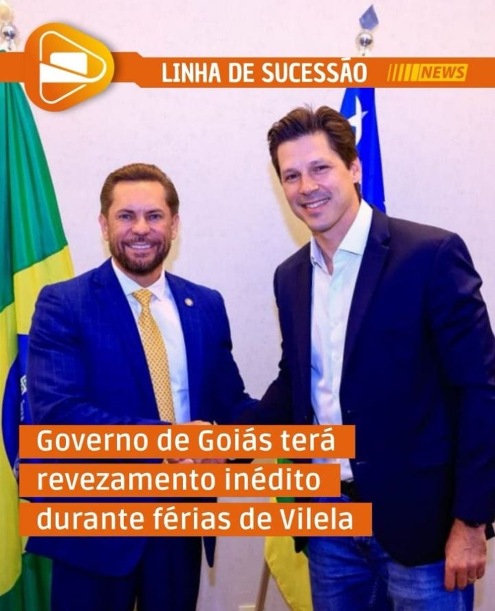 O Governo de Goiás passará por uma troca temporária de comando nos próximos dias, devido ao período de férias e viagem a
