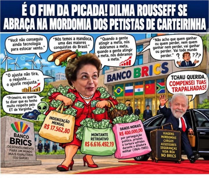 Quando que um simples cidadão iria conseguir tanta mordomia como está verba da ex-presidente Dilma Rousseff, que vai rec
