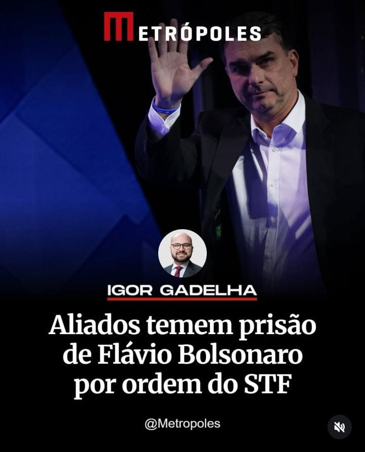 Aliados de Flávio Bolsonaro (PL-RJ) temem, nos bastidores, que ele seja “perseguido” pelo Judiciário e acabe tendo a pri