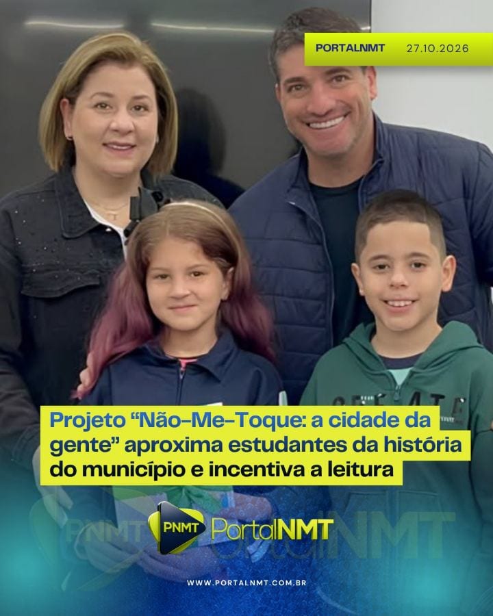 Projeto “Não-Me-Toque: a cidade da gente” aproxima estudantes da história do município e incentiva a leitura