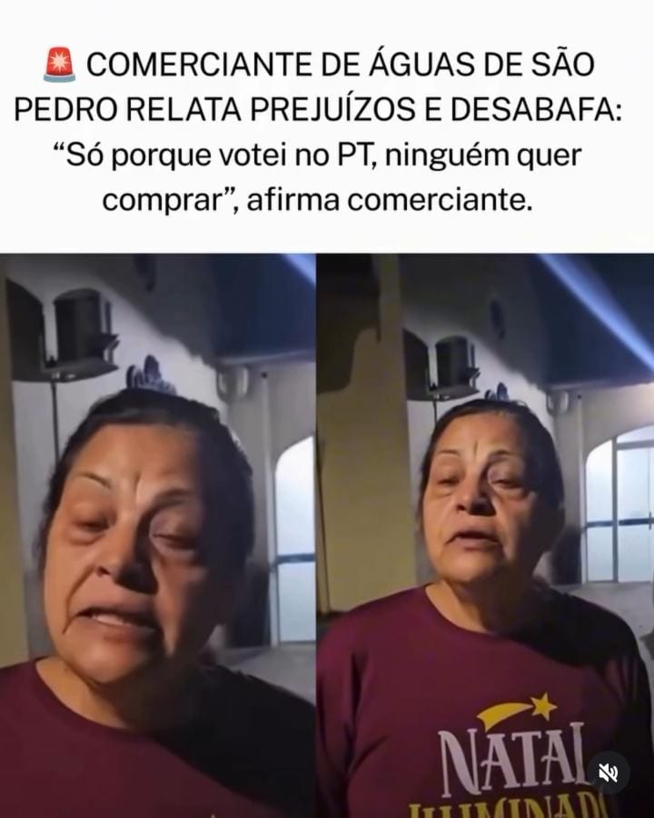 COMERCIANTE RELATA PREJUÍZOS APÓS DECLARAR VOTO NO PT: “SÓ PORQUE VOTEI NO PT, NINGUÉM QUER COMPRAR”
