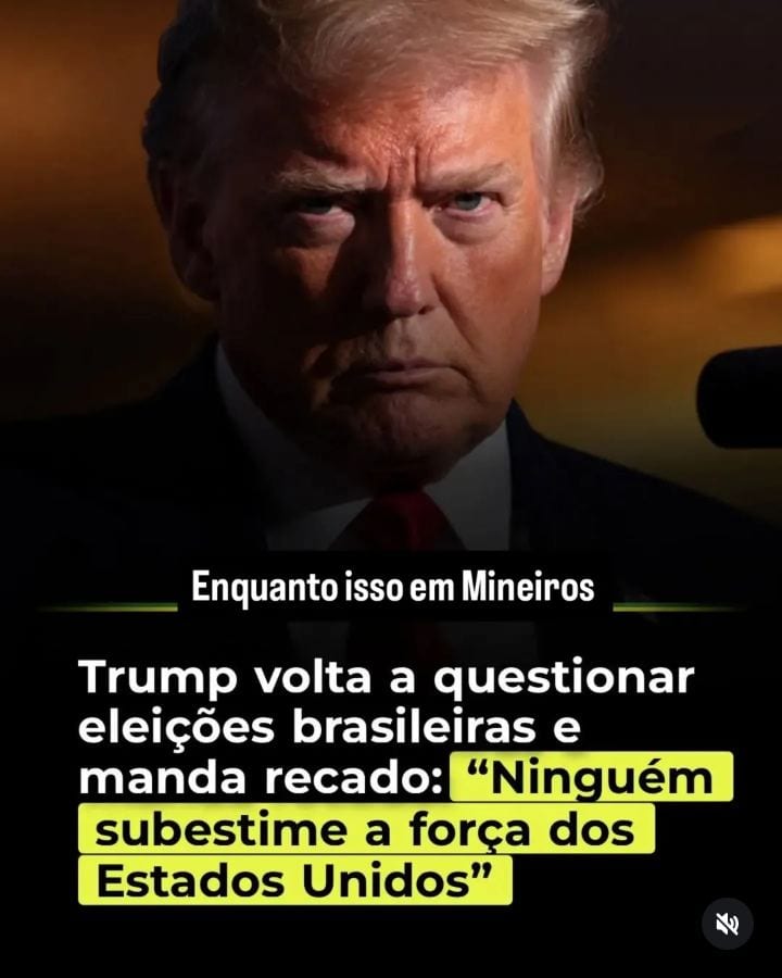 O presidente dos Estados Unidos, Donald Trump, voltou a fazer críticas ao processo eleitoral brasileiro.