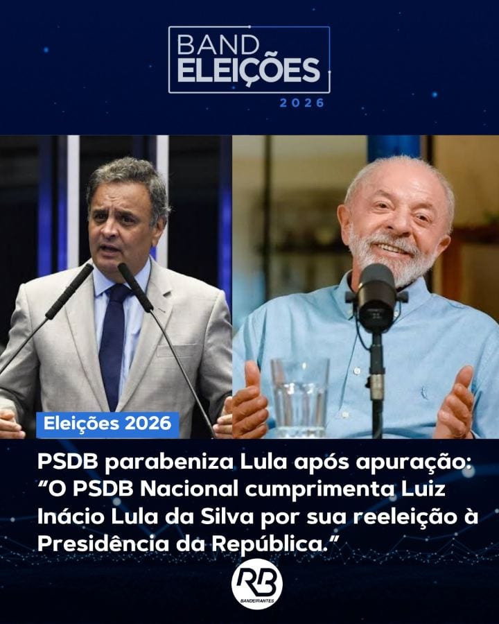 PSDB parabeniza Lula após apuração, confira: