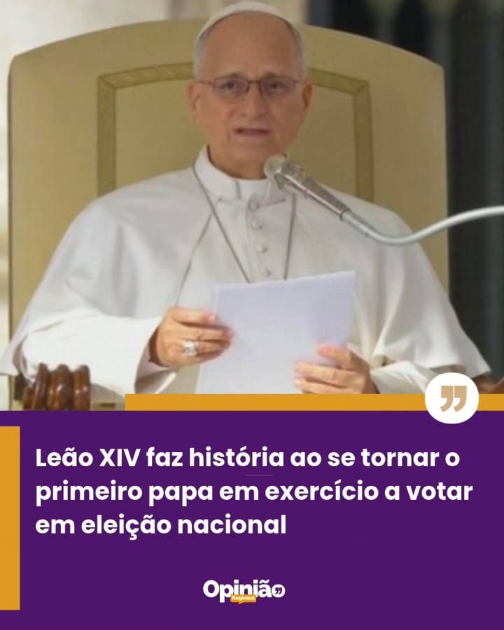 Pela primeira vez de que se tem registro, um papa em exercício participou de uma eleição nacional.