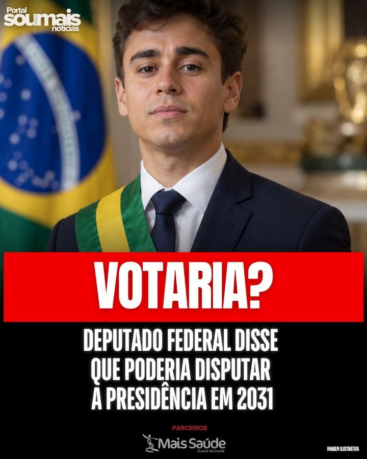 Nikolas Ferreira já faz as contas para o Planalto.