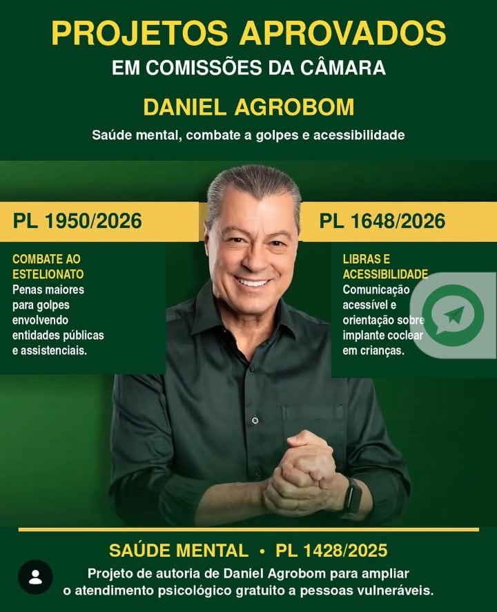 DANIEL AGROBOM ANUNCIA AVANÇO DE PROJETOS NA CÂMARA - @daniel.agrobom