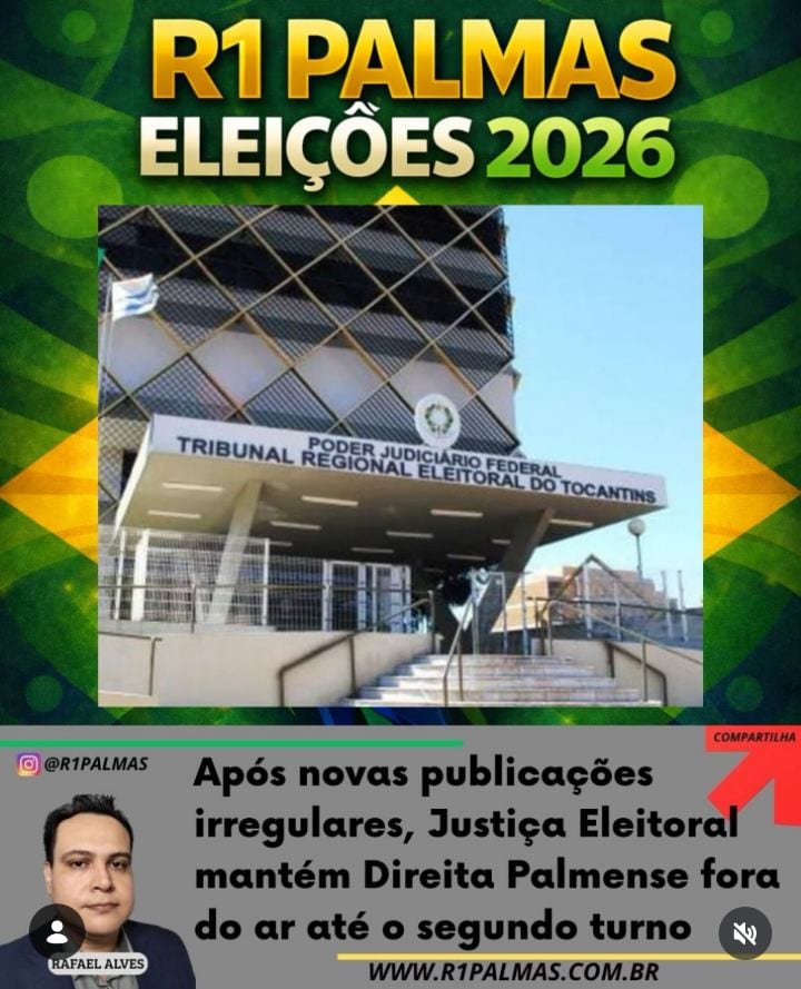 TRE-TO amplia suspensão do perfil Direita Palmense até o 2º turno