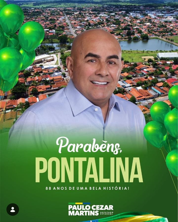 Hoje é dia de celebrar os 88 anos de Pontalina!