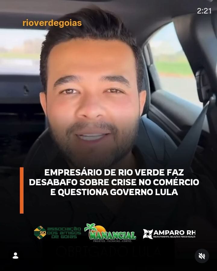 Empresário de Rio Verde relata queda de faturamento e redução de funcionários