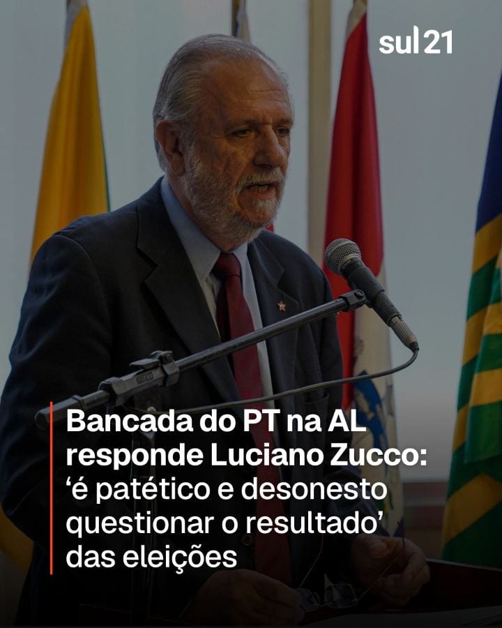 A bancada do Partidos dos Trabalhadores (PT) na Assembleia Legislativa do Rio Grande do Sul manifestou indignação com as