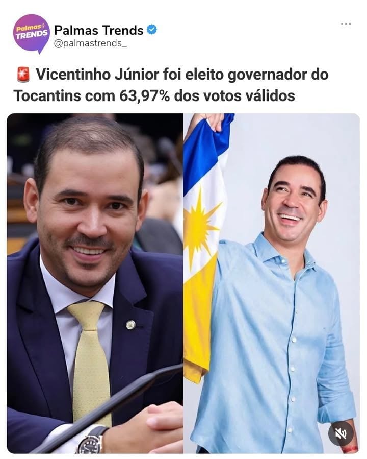 O TOCANTINS ESCOLHEU!