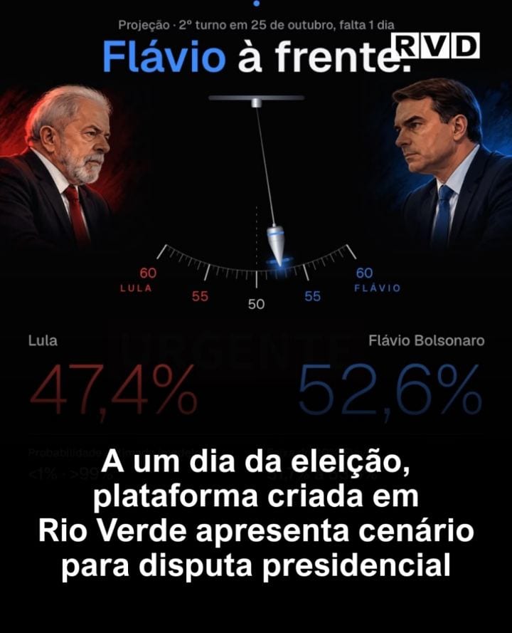 Eleições 2026 | A um dia do segundo turno das eleições presidenciais, marcado para este domingo (25), uma plataforma dig