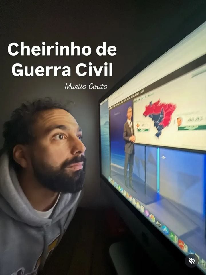 @murilocouto “CHEIRINHO DE GUERRA CIVIL”: MURILO COUTO PUBLICA FOTO APÓS REELEIÇÃO DE LULA