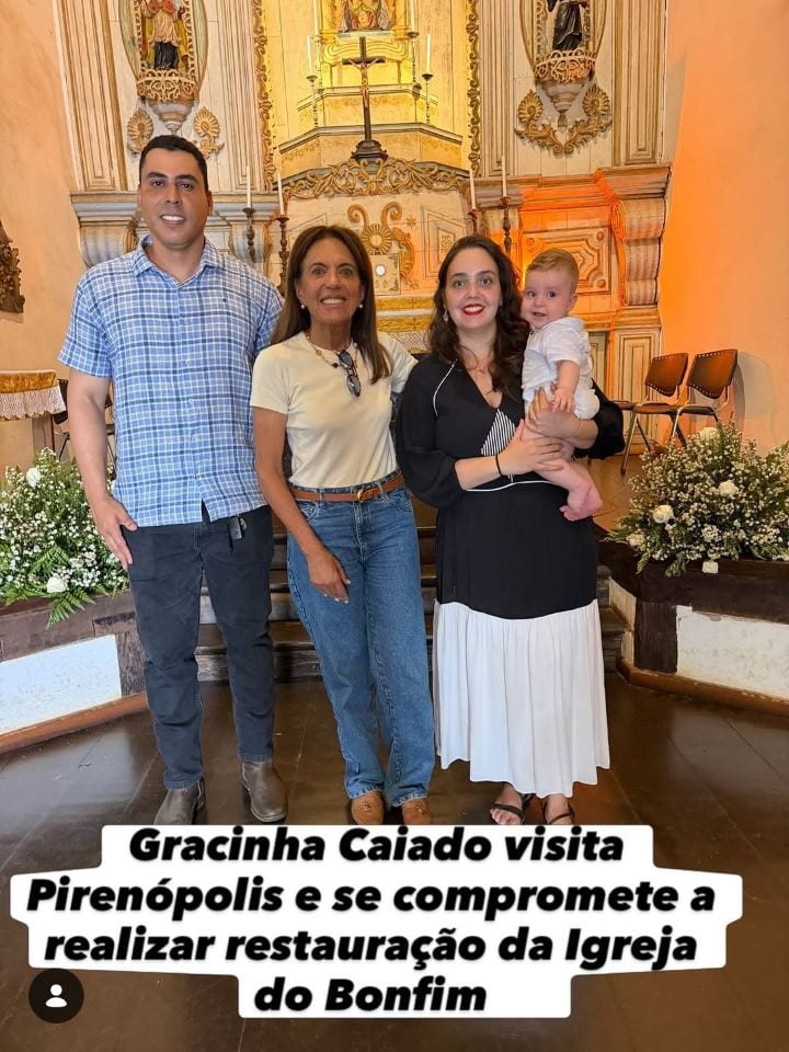 Durante uma passagem rápida por Pirenópolis para visitar amigos e familiares, a senadora e ex-primeira-dama Gracinha Cai
