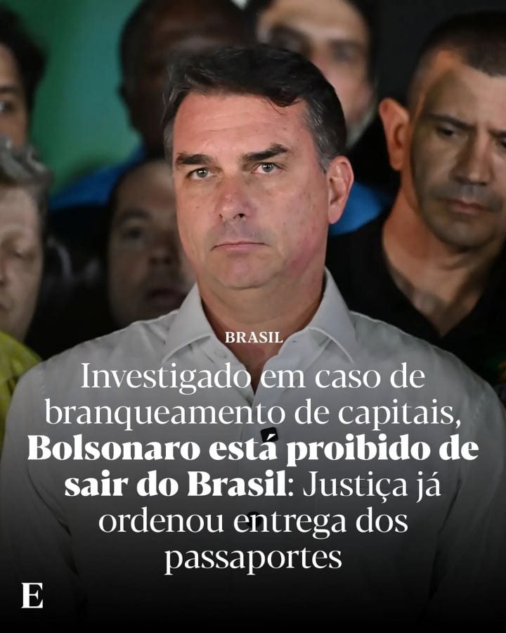 O Supremo Tribunal Federal (STF) brasileiro proibiu o senador Flávio Bolsonaro de deixar o país e ordenou a entrega dos