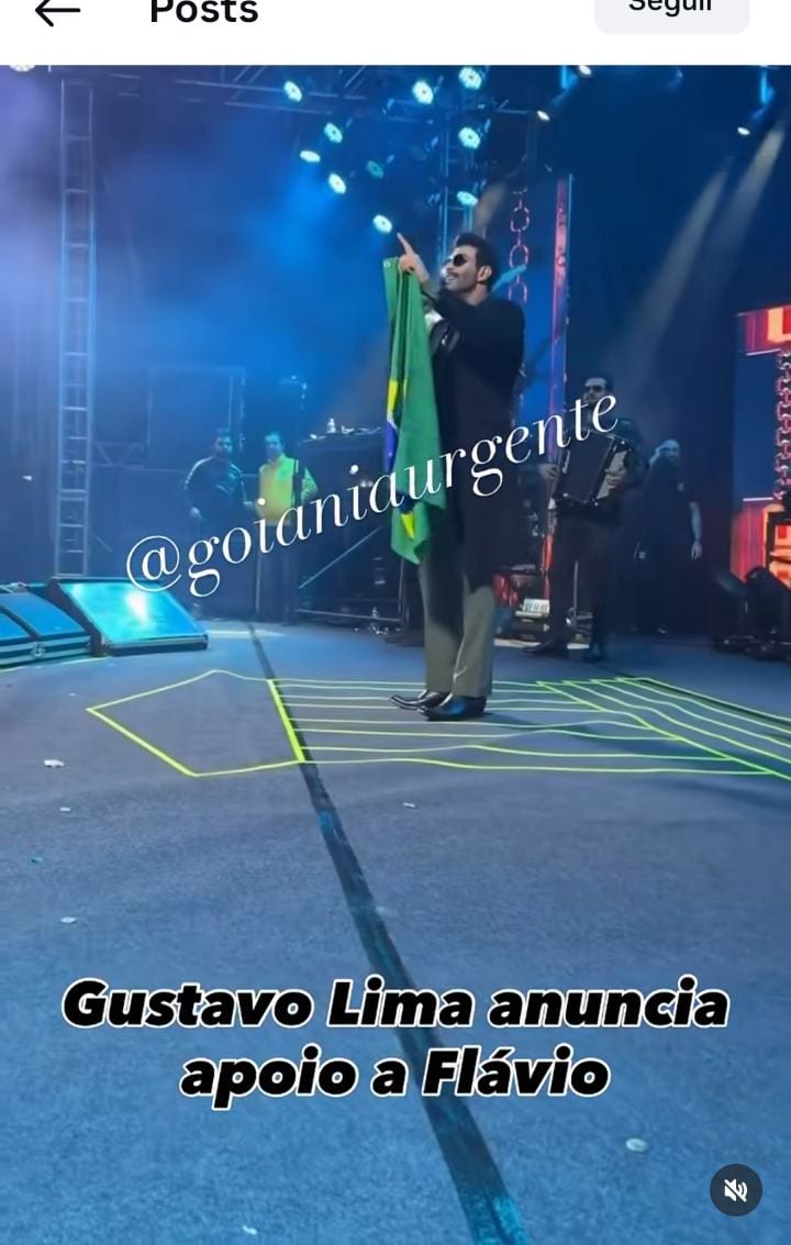 Gustavo Lima declara apoio a Flávio Bolsonaro no Paraná