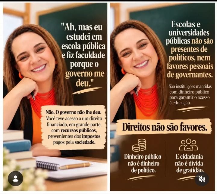 Vanessa Sallapata: universidade pública não é presente de Lula