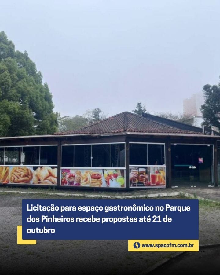 Farroupilha abre licitação para concessão de espaço gastronômico no Parque dos Pinheiros