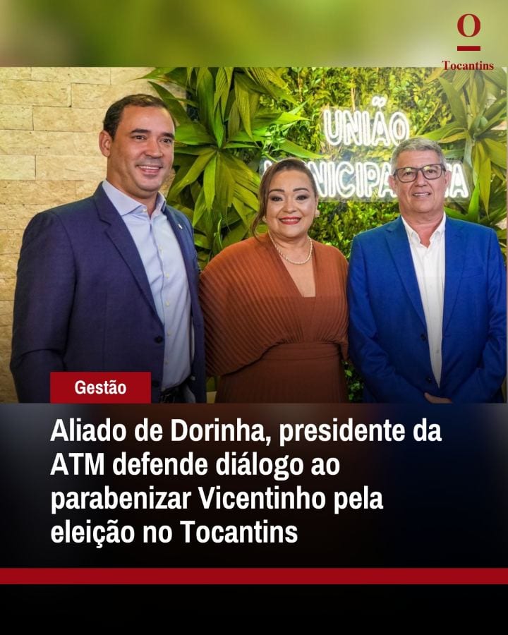 O presidente da Associação Tocantinense de Municípios (ATM), prefeito de Cristalândia, Big Jow (União Brasil), um dos pr