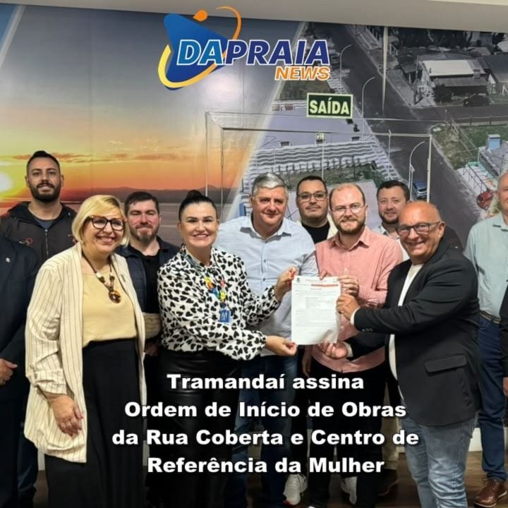 O prefeito de Tramandaí, Juarez Marques da Silva assinou na tarde desta sexta-feira, 23 de outubro, o início de obras de