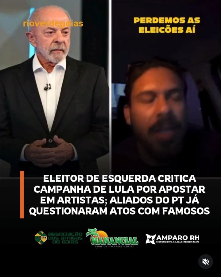 Um eleitor do presidente Lula (PT), que se declara de esquerda, fez uma crítica direta à estratégia da campanha petista
