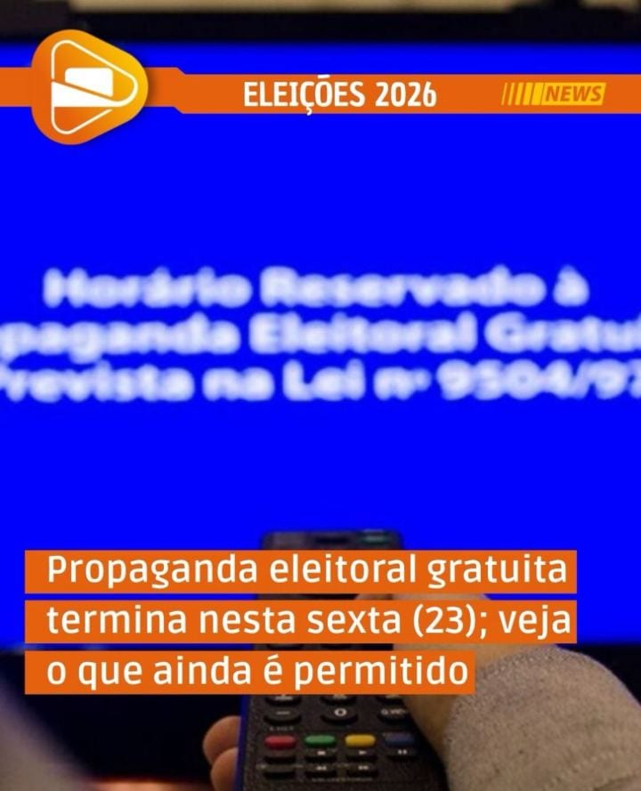 A propaganda eleitoral gratuita no rádio e na televisão para o segundo turno das Eleições 2026 chega ao fim nesta sexta-