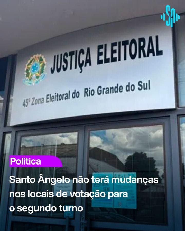 Santo Ângelo mantém locais de votação no 2º turno em 25 de outubro