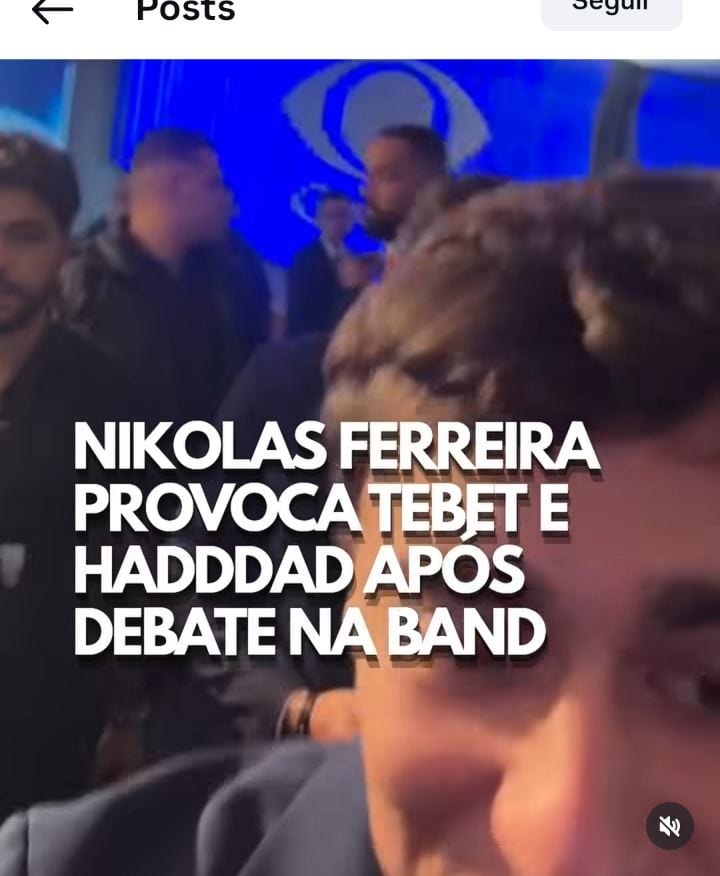 Nikolas Ferreira chamou Haddad e Tebet de “desempregados” após debate