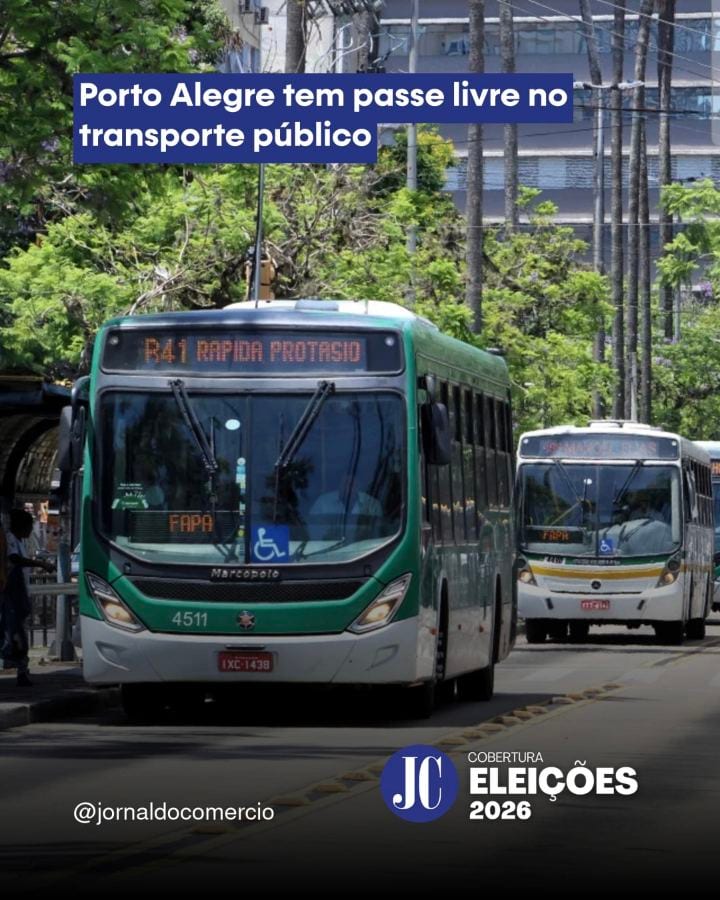 Neste domingo, 25, durante o segundo turno das eleições, Porto Alegre oferece passe livre no transporte público.