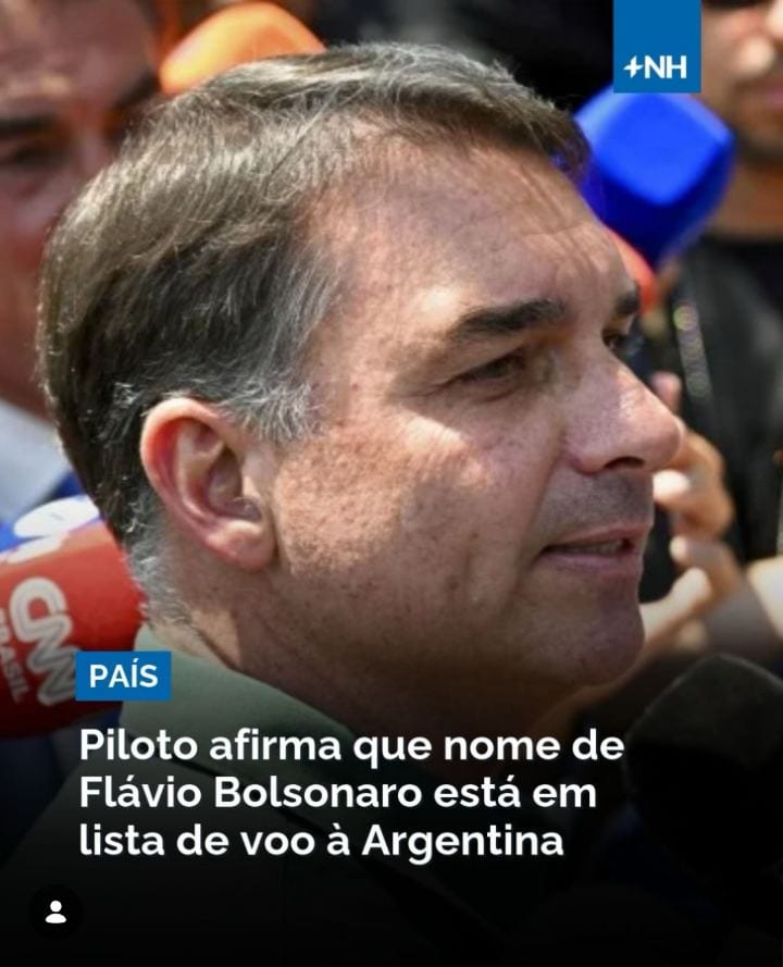 O piloto Mauro Mattosinho afirmou ter recebido a informação de que o nome do senador Flávio Bolsonaro (PL) consta da lis