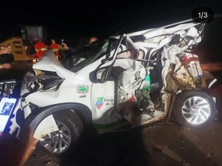 GRAVE ACIDENTE NA BR-386 ENVOLVE VICE-PREFEITO E OUTRAS AUTORIDADES DE TRINDADE DO SUL