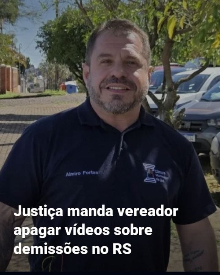 A Justiça do Trabalho determinou que Almiro Fortes (PL), vereador de Ijuí, no RS, retire vídeos em que incentivou empres
