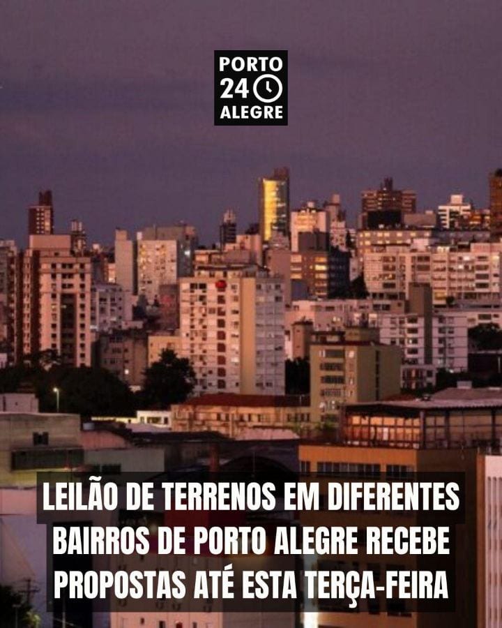 A Prefeitura de Porto Alegre publicou, no Diário Oficial de Porto Alegre (Dopa), edital para leilão eletrônico, pelo cri