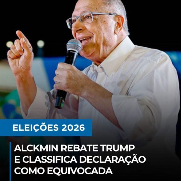 O vice-presidente reeleito Geraldo Alckmin (PSB) rebateu nesta segunda-feira (26) a declaração de Donald Trump de que a