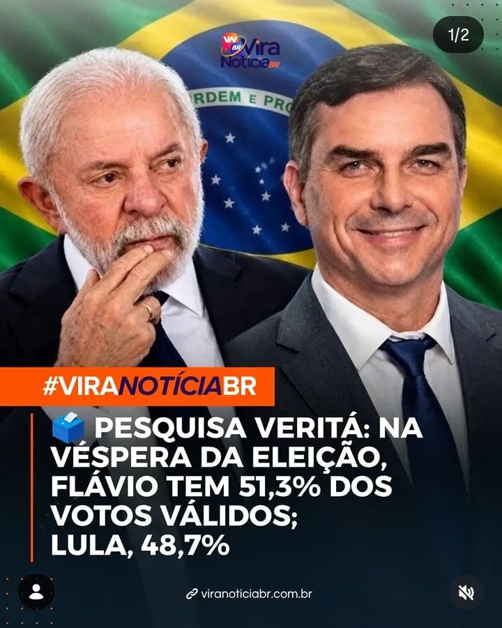 #ELEIÇÕES 2026 - Nova pesquisa Veritá para a Presidência