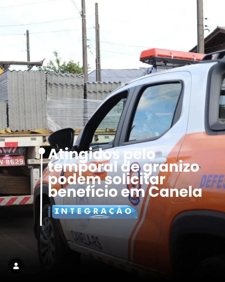 Após a Prefeitura de Canela declarar situação de calamidade pública devido às chuvas de granizo que atingiram a cidade n