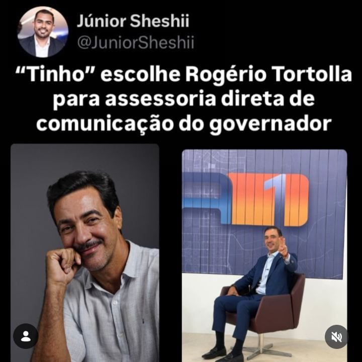 Vicentinho Júnior escolhe Rogério Tortolla para assessoria direta de comunicação do governador