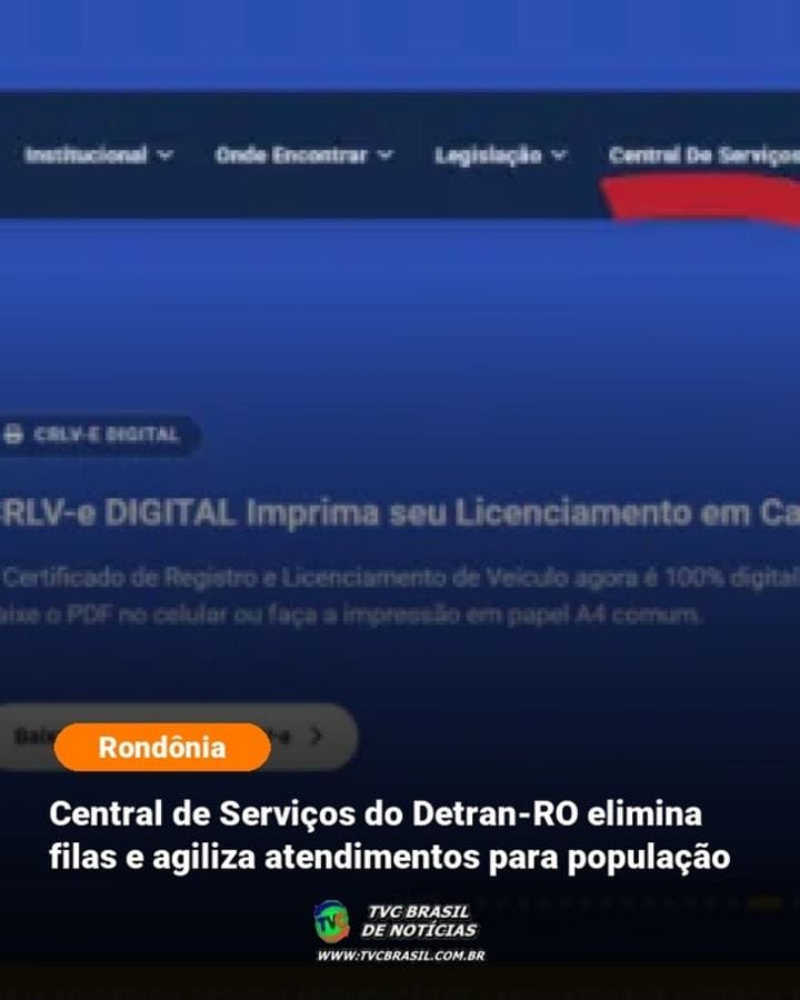 Rondônia moderniza serviços do Detran; atendimento pelo celular