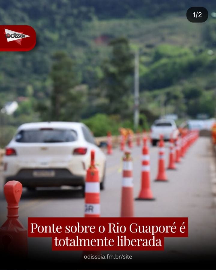 A ponte sobre o Rio Guaporé, localizada na ERS-129, entre Encantado e Muçum, foi totalmente liberada ao tráfego ao meio-