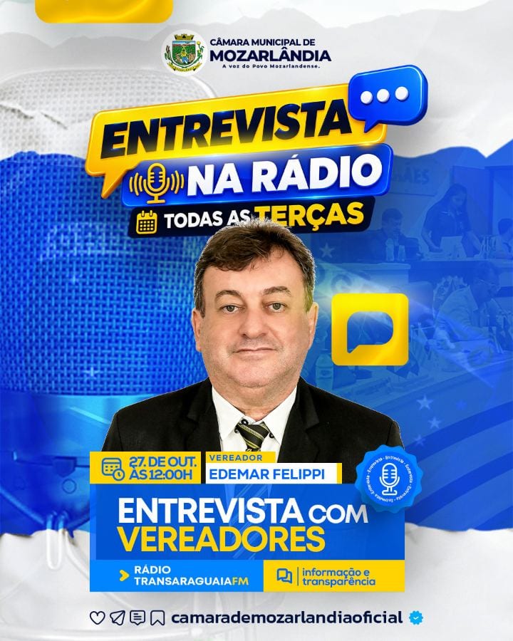 **A VOZ DO LEGISLATIVO MUNICIPAL NO RÁDIO!**