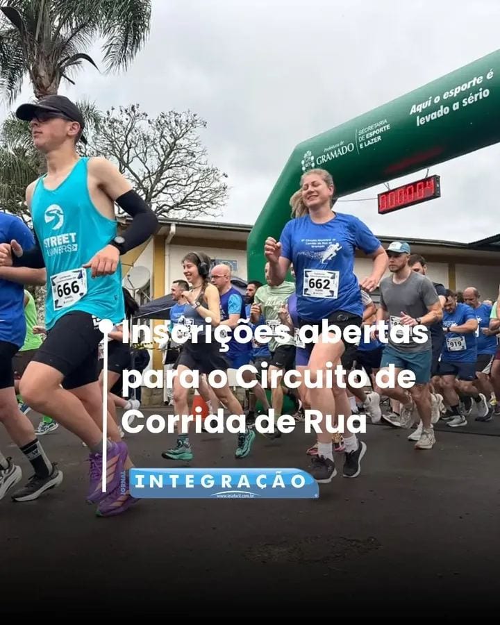 Secretaria de Esporte e Lazer, está com inscrições abertas para a 3ª e última etapa do Circuito Municipal de Corrida de