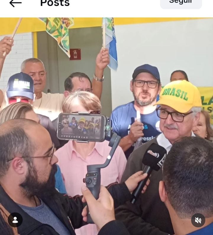 Westphalen foi a Palmeira agradecer votos e reforçar campanha por Flávio Bolsonaro